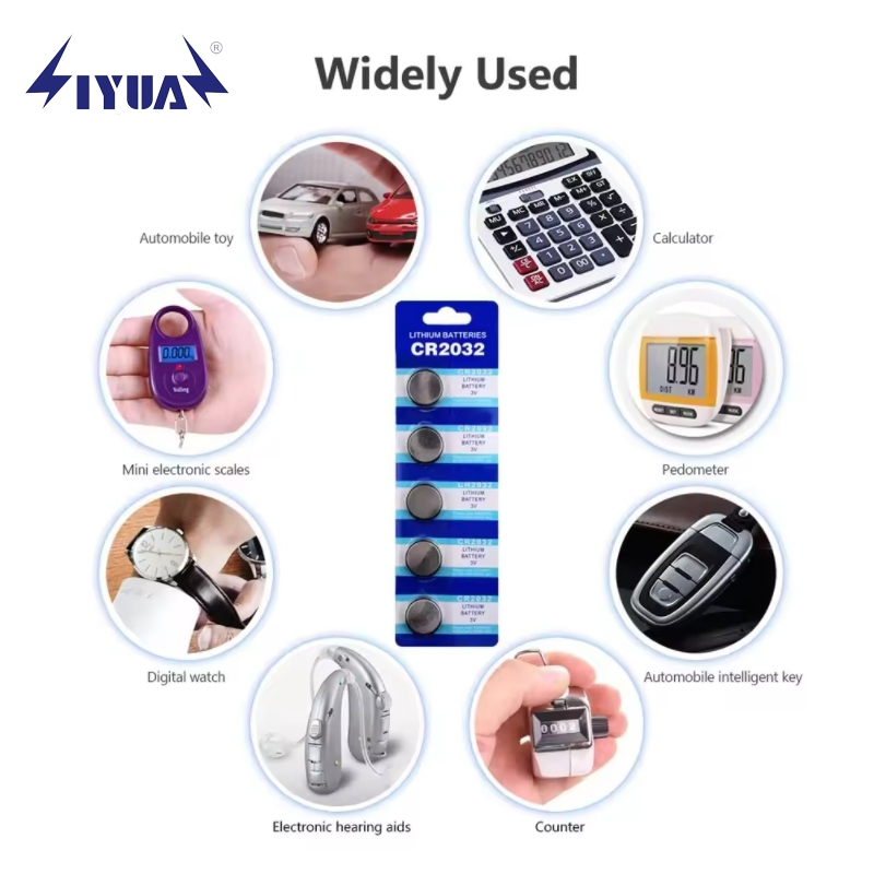 Factory Wholesale 3V Cr2032 Lithium Button Cell for Remotes, Home Appliances CE