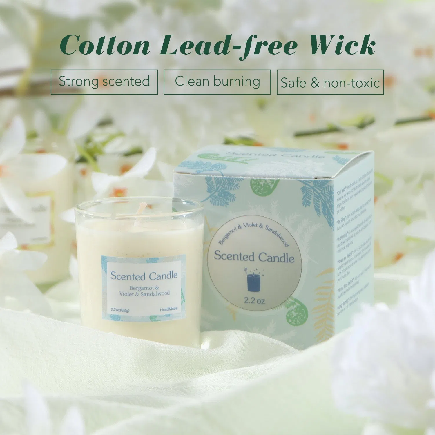 Essential Oil Infused Scented Candle for Relaxation and Stress Relief