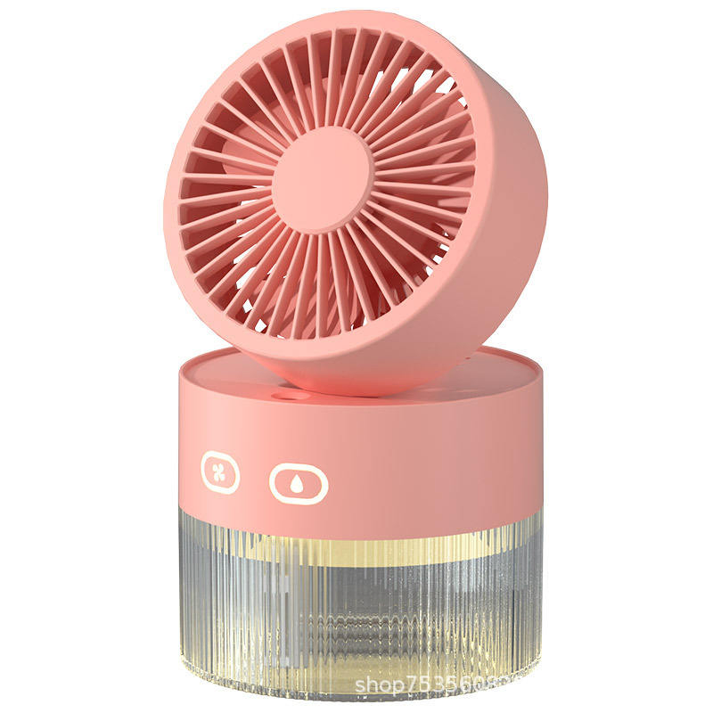 Air Cooler Fan Humidifier Mist Cooling USB Rechargeable Table Fan