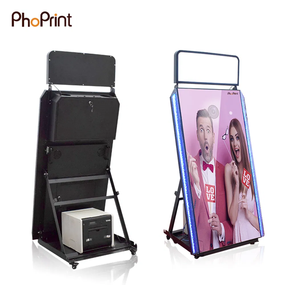 Mirror Photo Booth Machine with Printer to Take Photos Mirror Photobooth Magic Mirror Photo Booth
