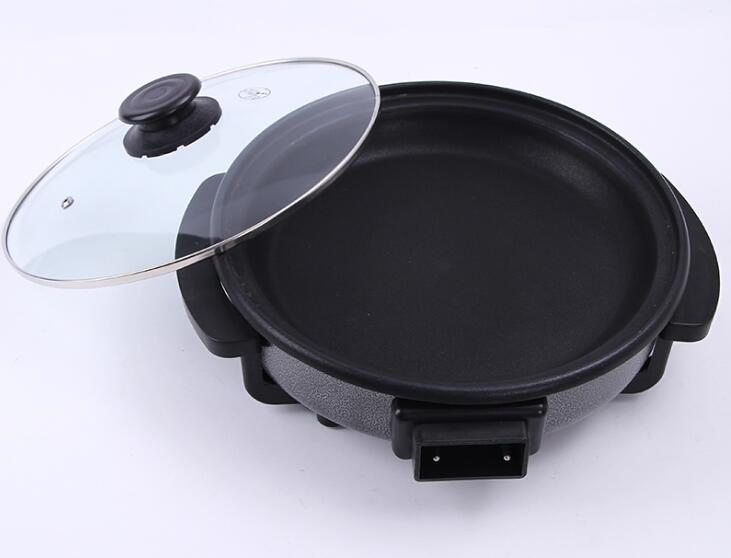 Auto-Thermostat Control Electric Pizza Pan Multi Non-Stick Coating Cooker