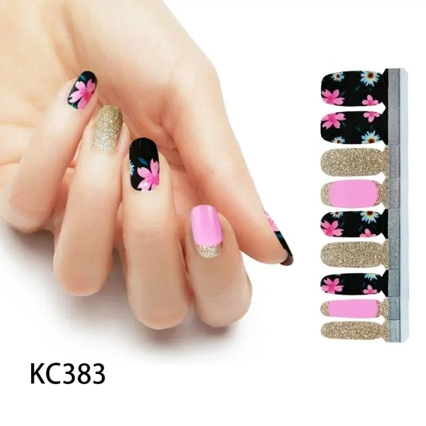 Self Adhesive Non-Toxic Decal Polish Wraps/Nail Polish Strips Nail Sticker