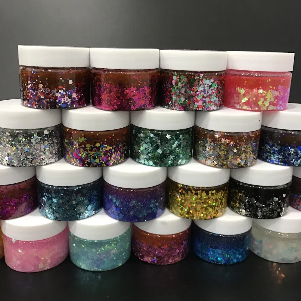 Makeup Cosmetics Peel-off Glitter Liquid Eye Shadow Gel Loose Glitter for Face Hairs
