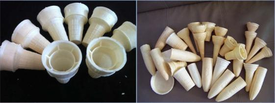 Полуавтоматическая машина для вафельных рожков и стаканчиков