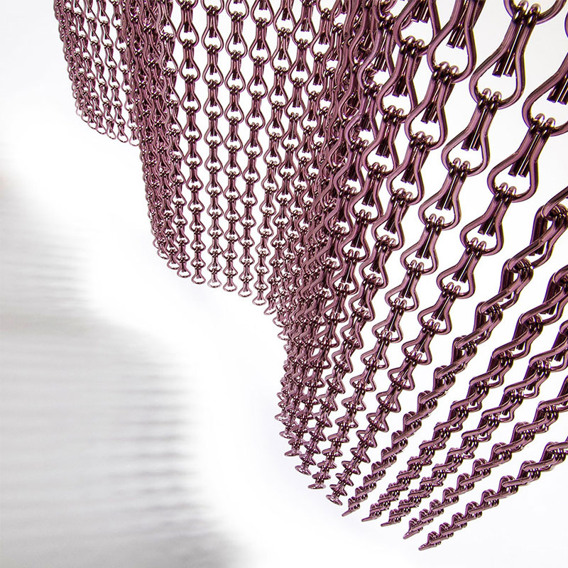 Aluminum Chain Curtains for Shower and Privacy Screens Chain Link Fly Screens Aluminium Chain Curtains Decorative Wire Mesh Room Metal Chain Curtain