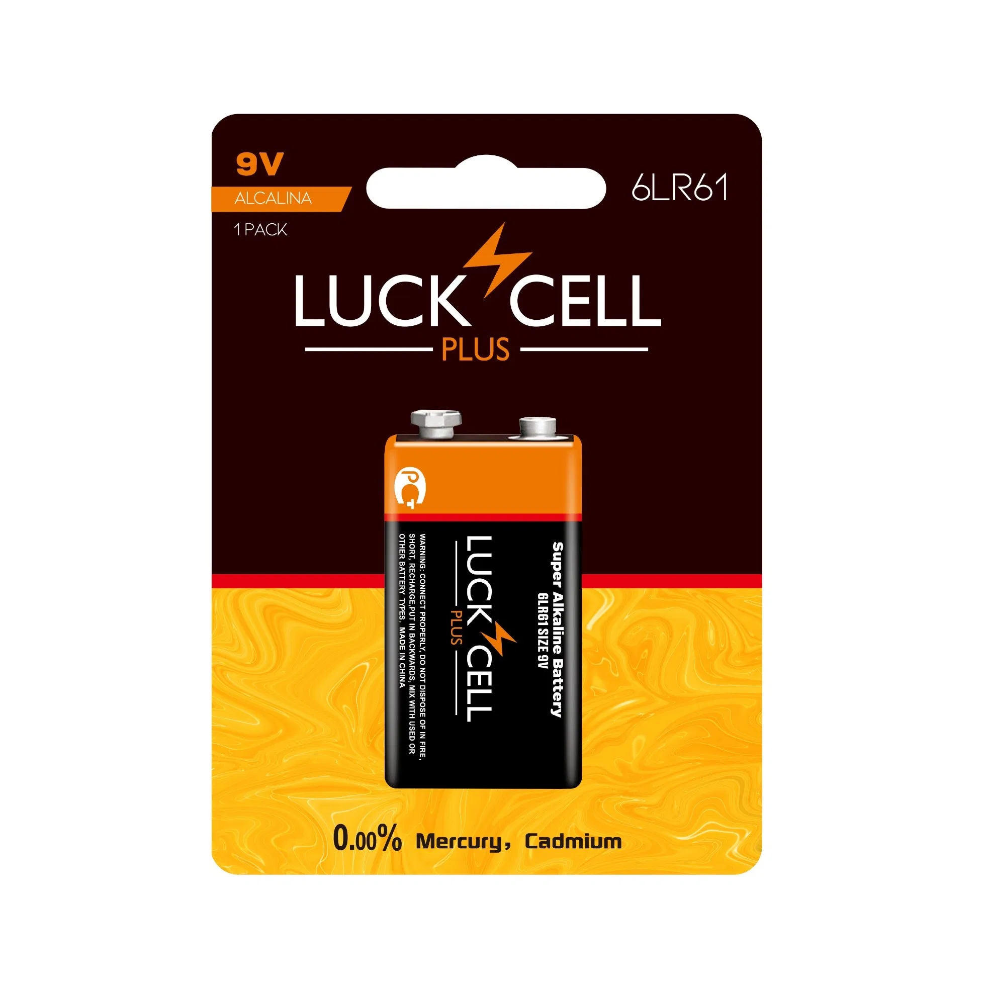 Щелочная батарейка LUCKCELL 9V 6LR61
