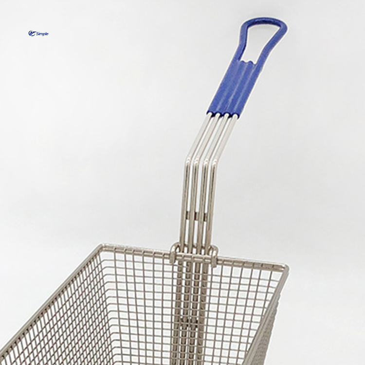 Quality Wholesale Commercial Kitchen Grid French Fries Basket Chips Fryer Basket Metal Food Basket