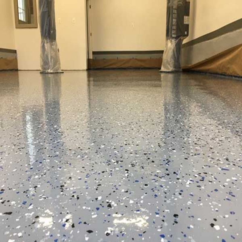 Shandong Century Union Traffic Seamless Resin Flake Floor Coating Polyaspartic Flakes Floor