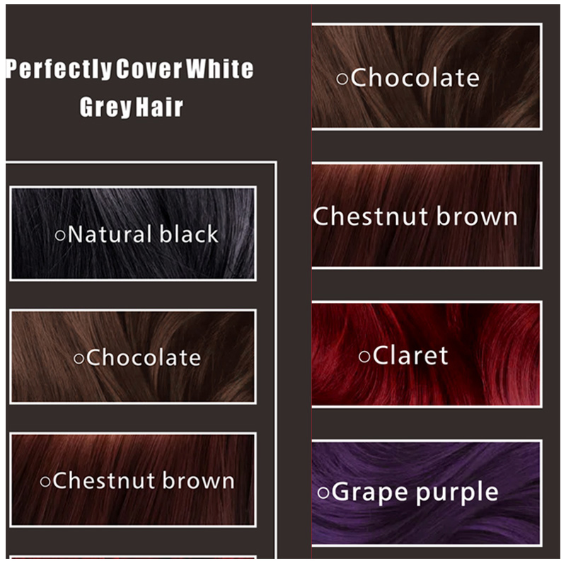 Can Instant Change White Hair to Black Color 30ml 500ml Fast Natural Black Hair Dye Shampoo