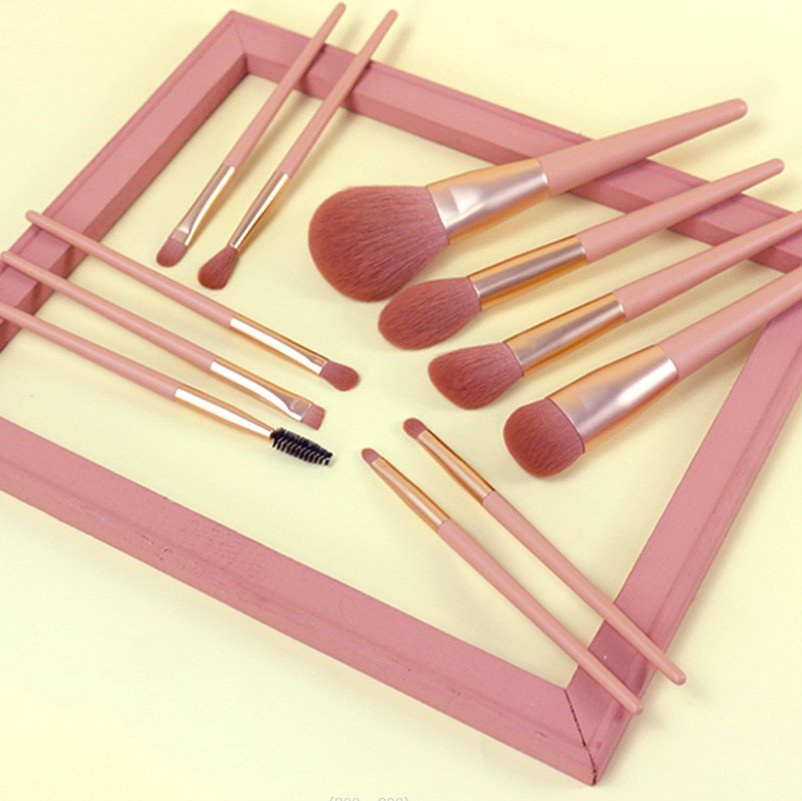 Hot Sale 11 PCS Purple Make up Brush Professional Cosmetic Brush Set for Cream Foundation Powder
