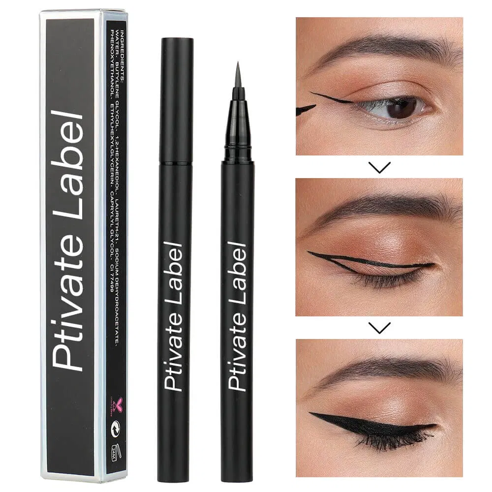 Cross-Border Sales Customized Logo Waterproof Liquid Eyeliner