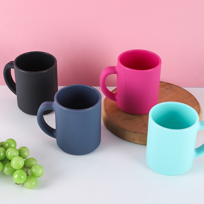 Силиконовая кружка для воды с ручкой, оптом