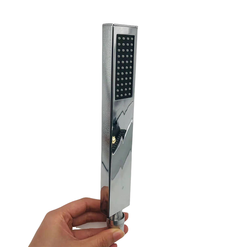 Brass Handheld Shower Head Arc Design High Pressure Polished Chrome Hand Shower