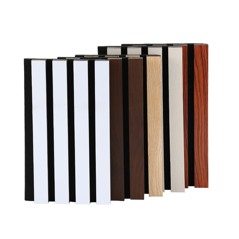 Polyester Pet MDF Wall Sound Slat Wooden Decorative Acoustic Panels