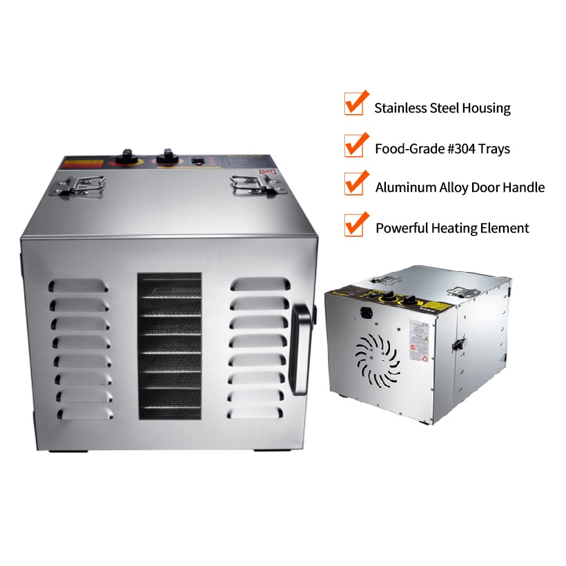 220V Kitchen Appliances Electric Meat Drying Machine Fruit Dryer 10 Tray Food Dehydrator