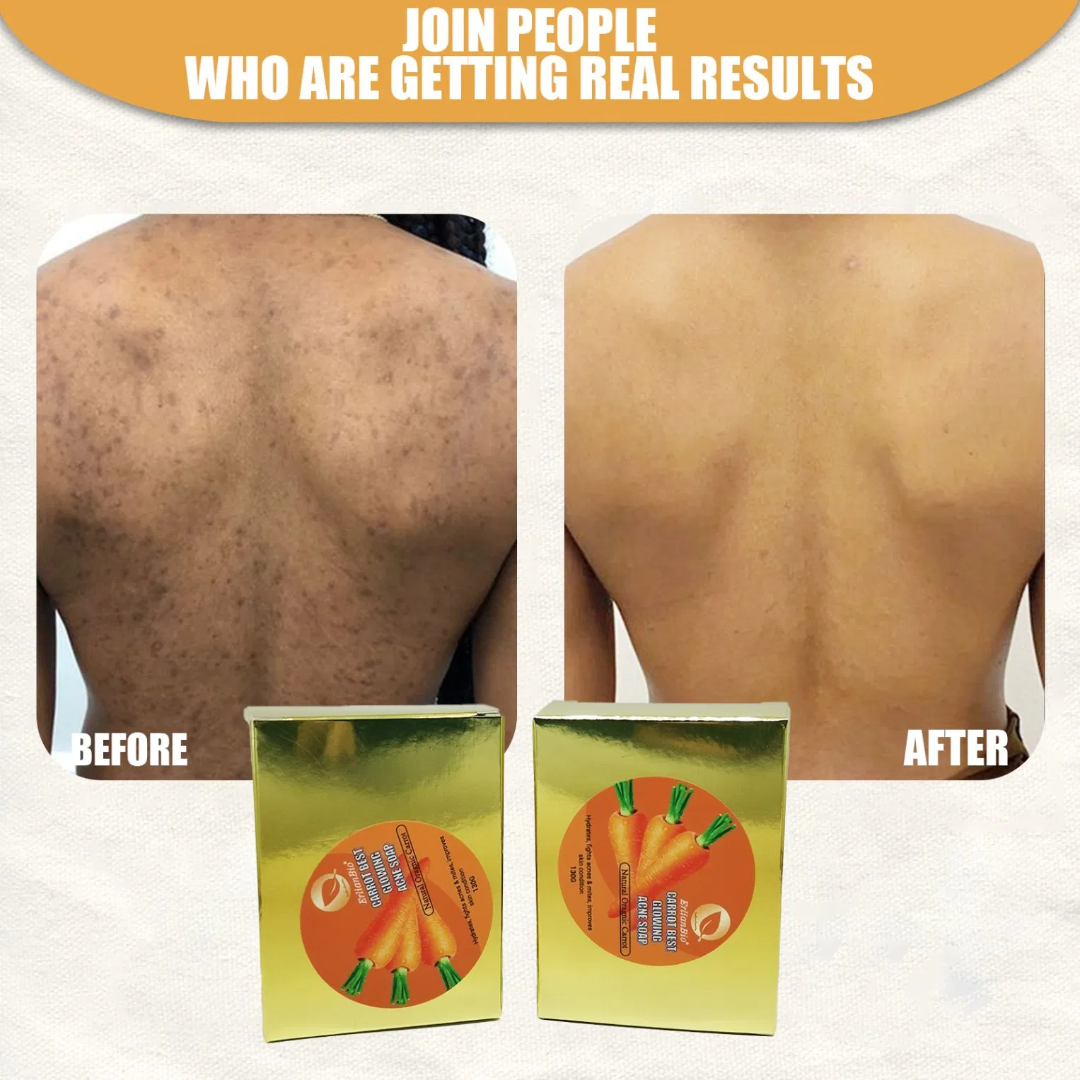 100% Natural Ginger Private Label 100g 130g 200g Customized Available Best Carrot Soap for Skin Whitening