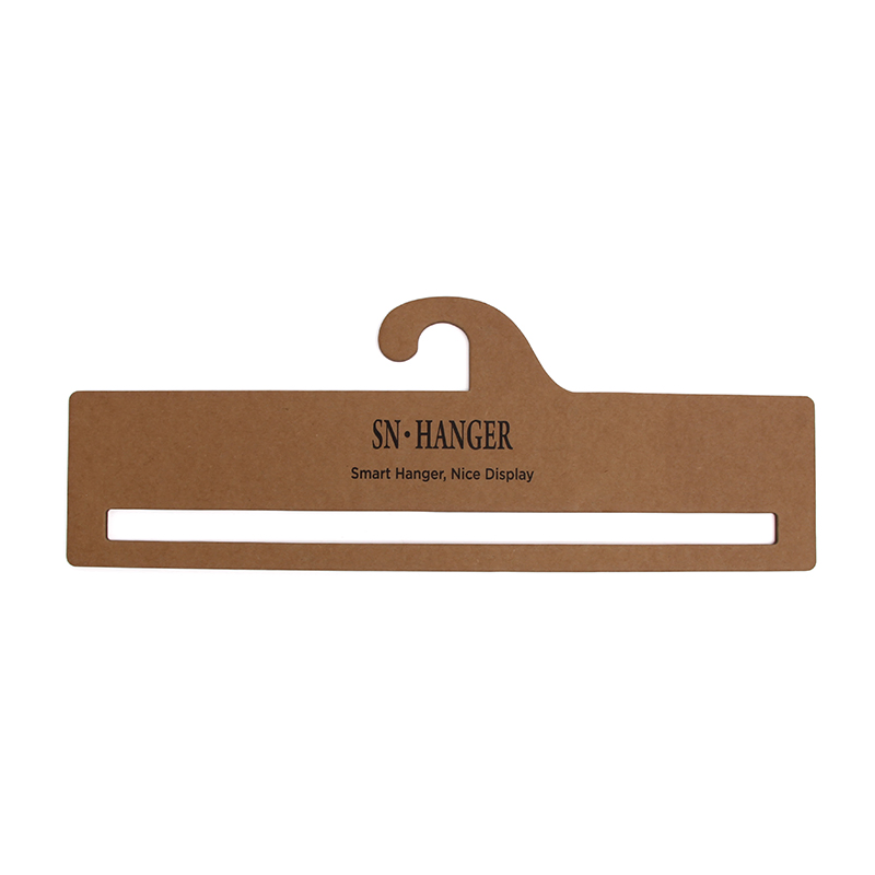 Kraft Paper Cardboard Hangers for Fashion Apparel Display with Custom Size and Logo Printing