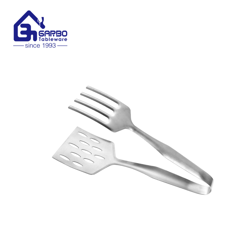 Wholesale Fancy Kitchen Cooking 201 Stainless Steel 10 Inch Long Steak Turner Fork Kitchen Utensil
