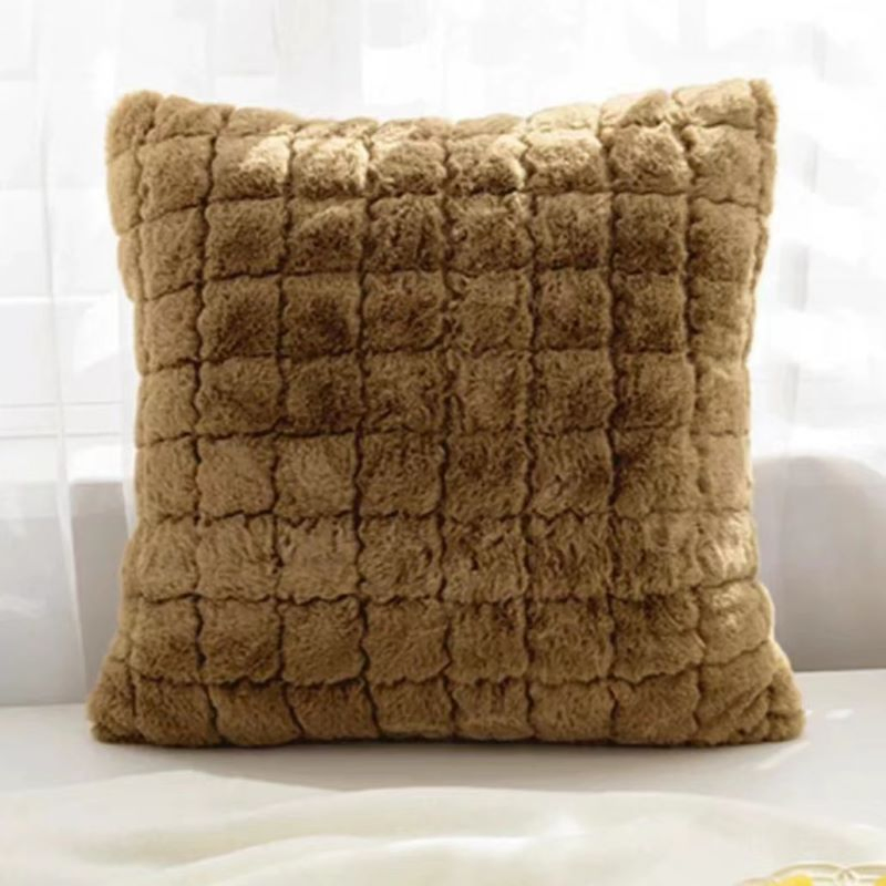 Faux Fur Cushion of Pillow Cover Wholesale Chair Cushions Gift Sleeping Mat