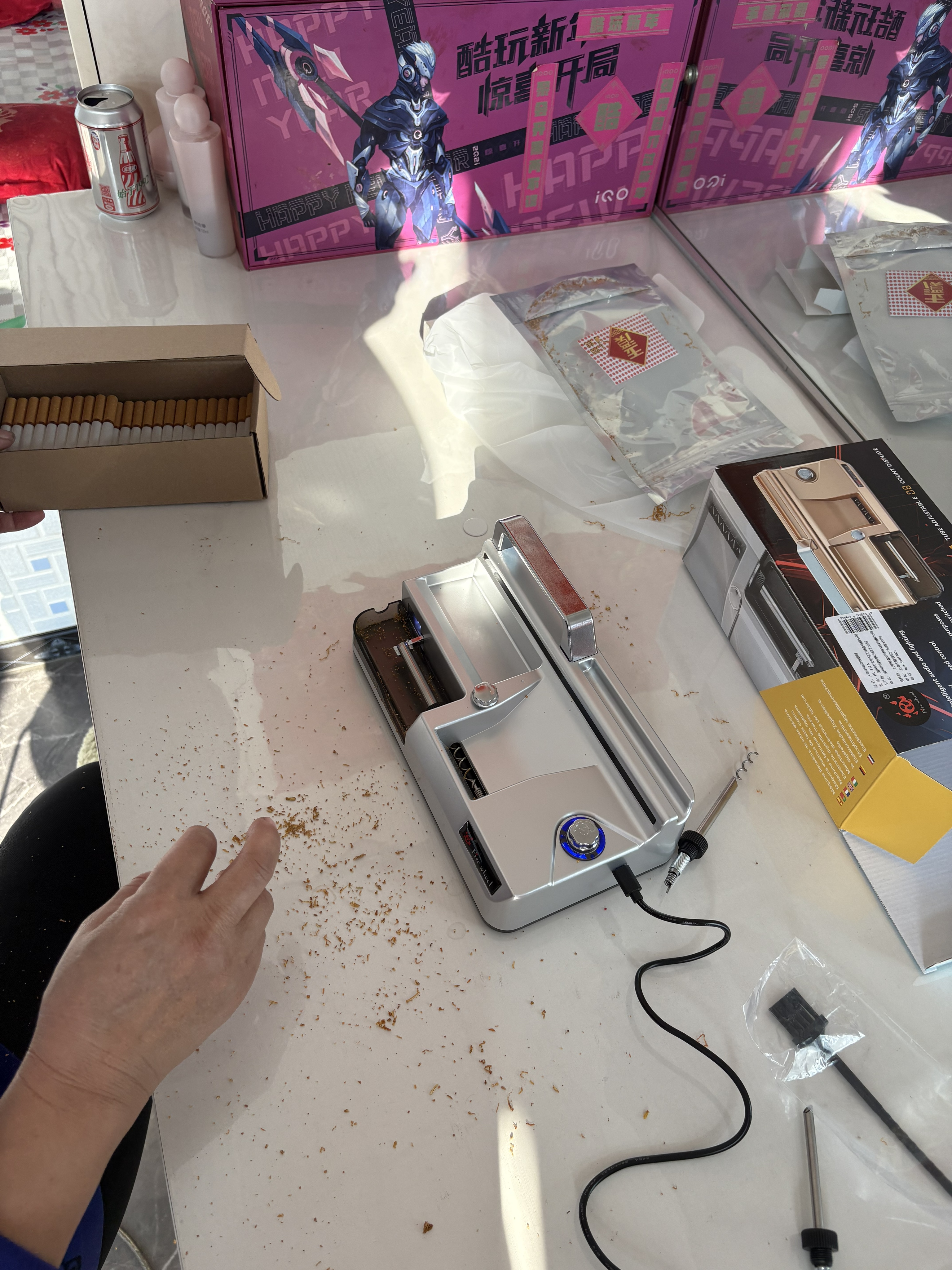 Машинка для сигарет электрическая набивочная