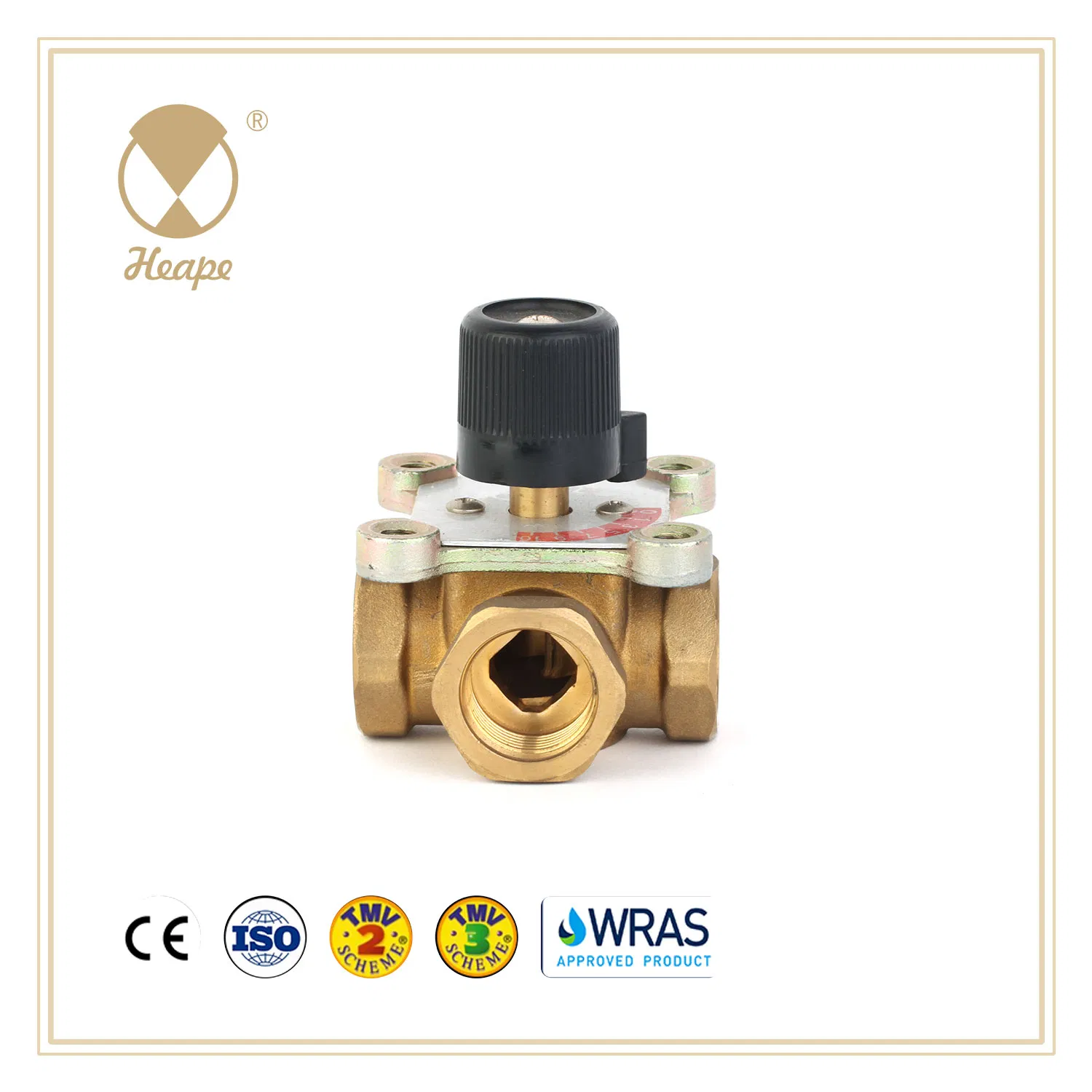 Hpt-02 Brass 3 Way Rotary Mixing Valve