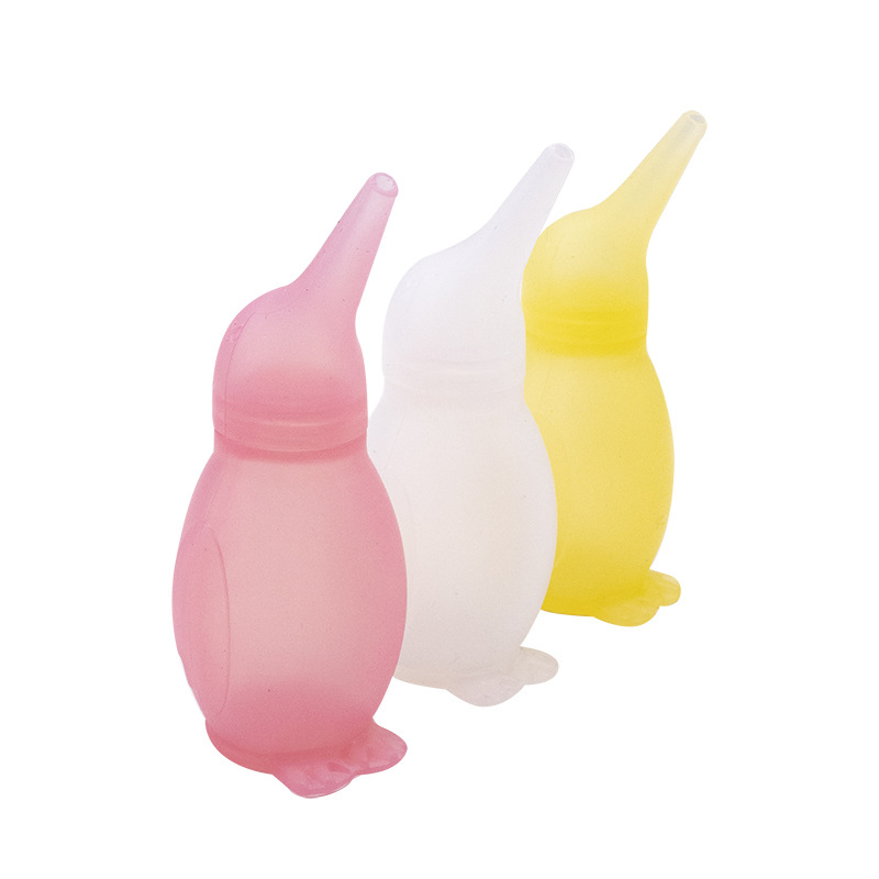 Penguin Shape Baby Nose Cleaner Suction Device Preventing Suck Snot Cleaning Baby Nasal Cavity Nasal Aspirator for Baby