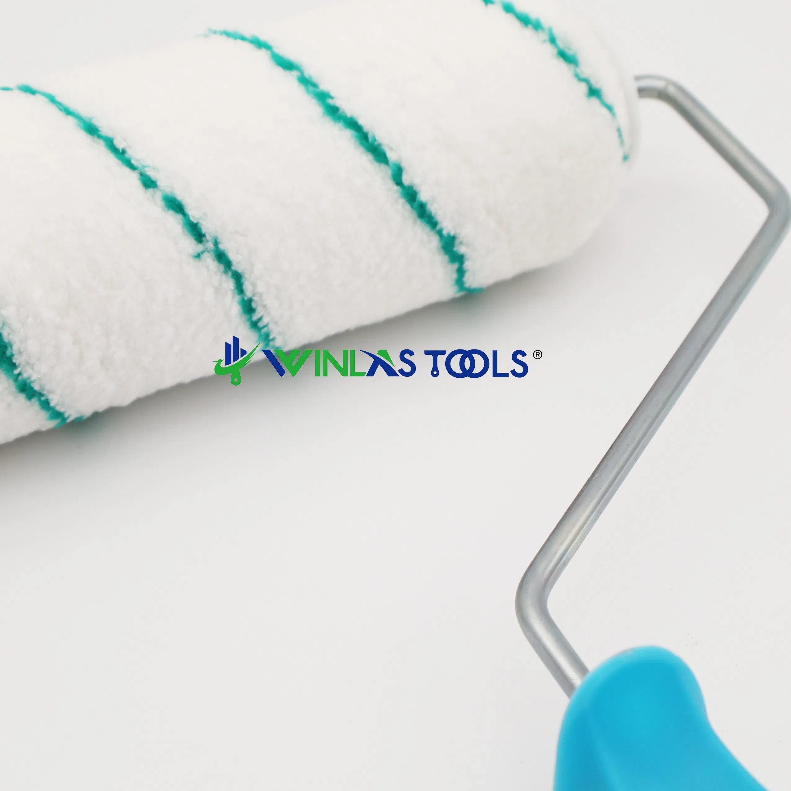 Customized Size Stable Professional Decorative Paint Rollers Brush with Plastic Handle