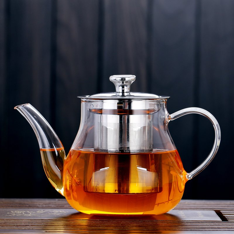 Чайник из жаропрочного стекла с фильтром 100-600 мл