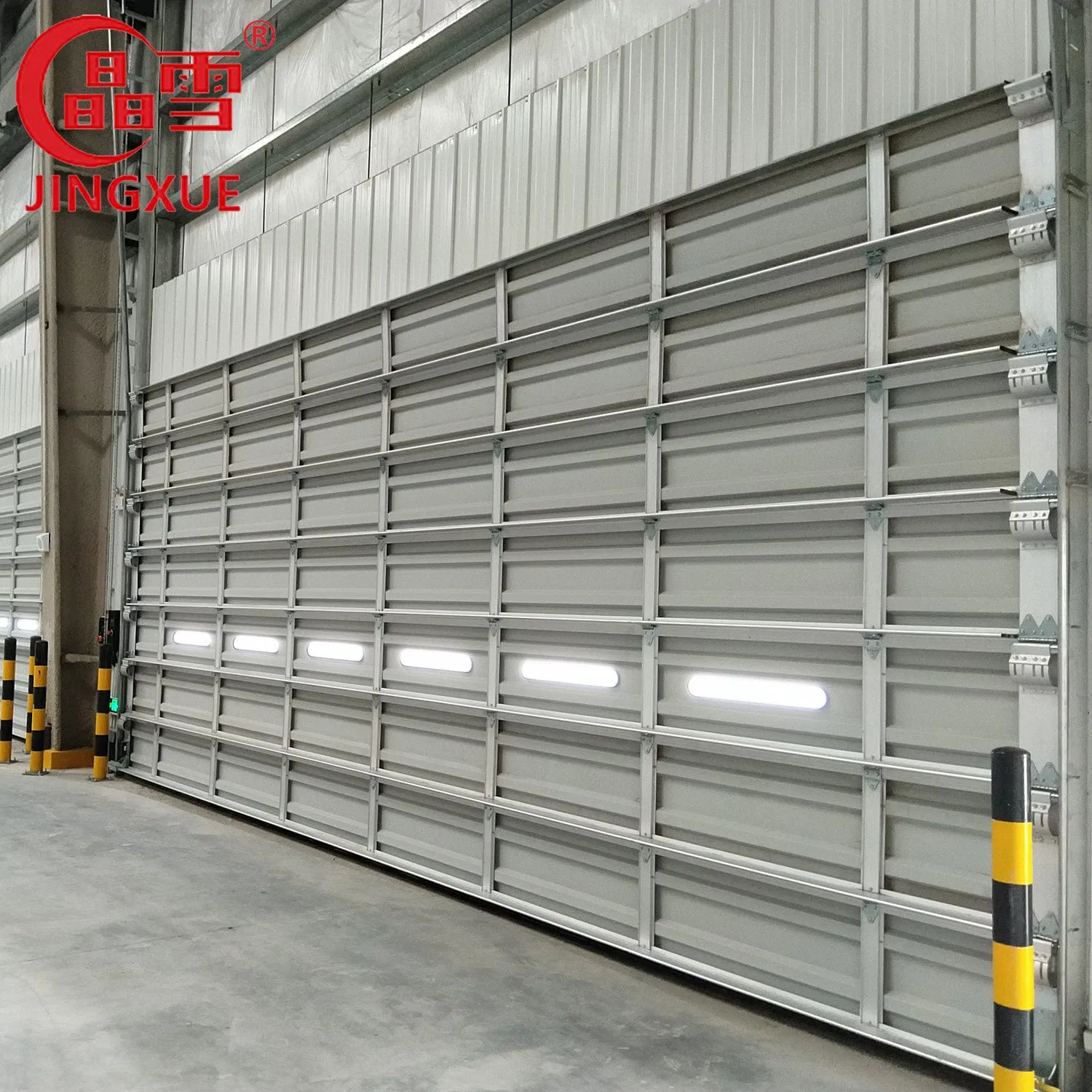 Electric Manual Intergration Fireproof Aluminium Alloy Industrial Sectional Door