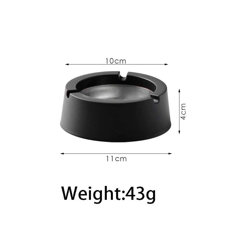Smoking Accessories Customized Stainless Steel Ashtrays in Various Styles 48g Wholesale Factory