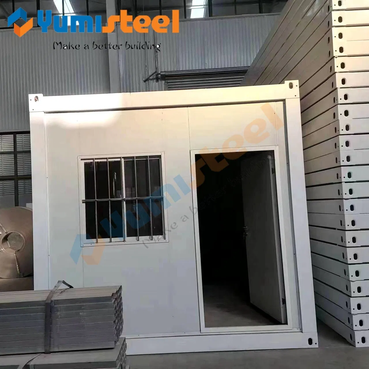 New Z-Type Folding Packing Box Steel Structure Building 3 Minutes Quick Assembly Mobile Prefabricated Mini House.