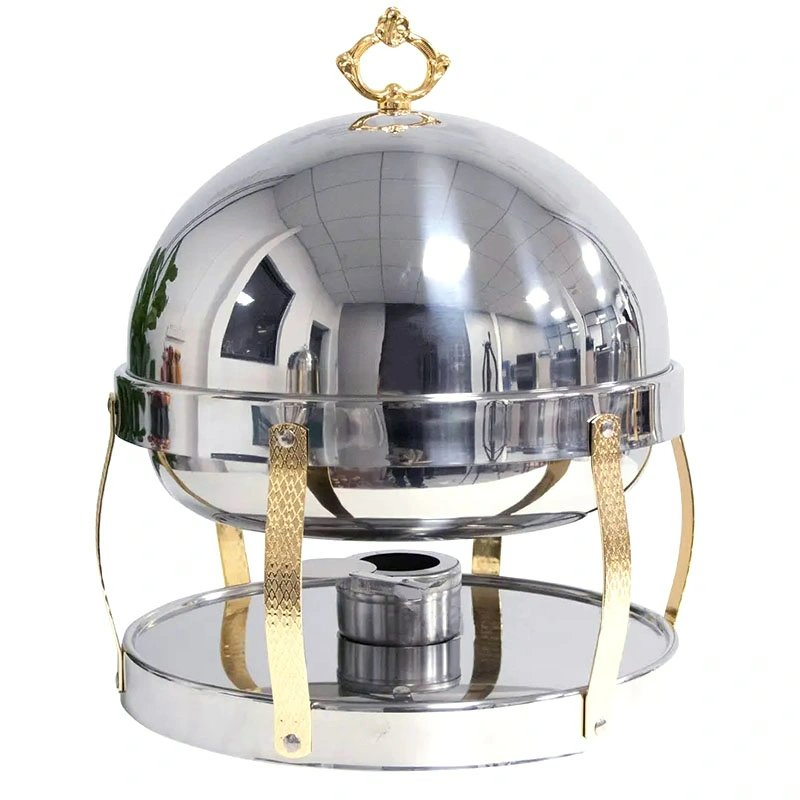 Catering Commercial 2 Half-Size Pan Buffet Luxury Golden Chafing-Dish
