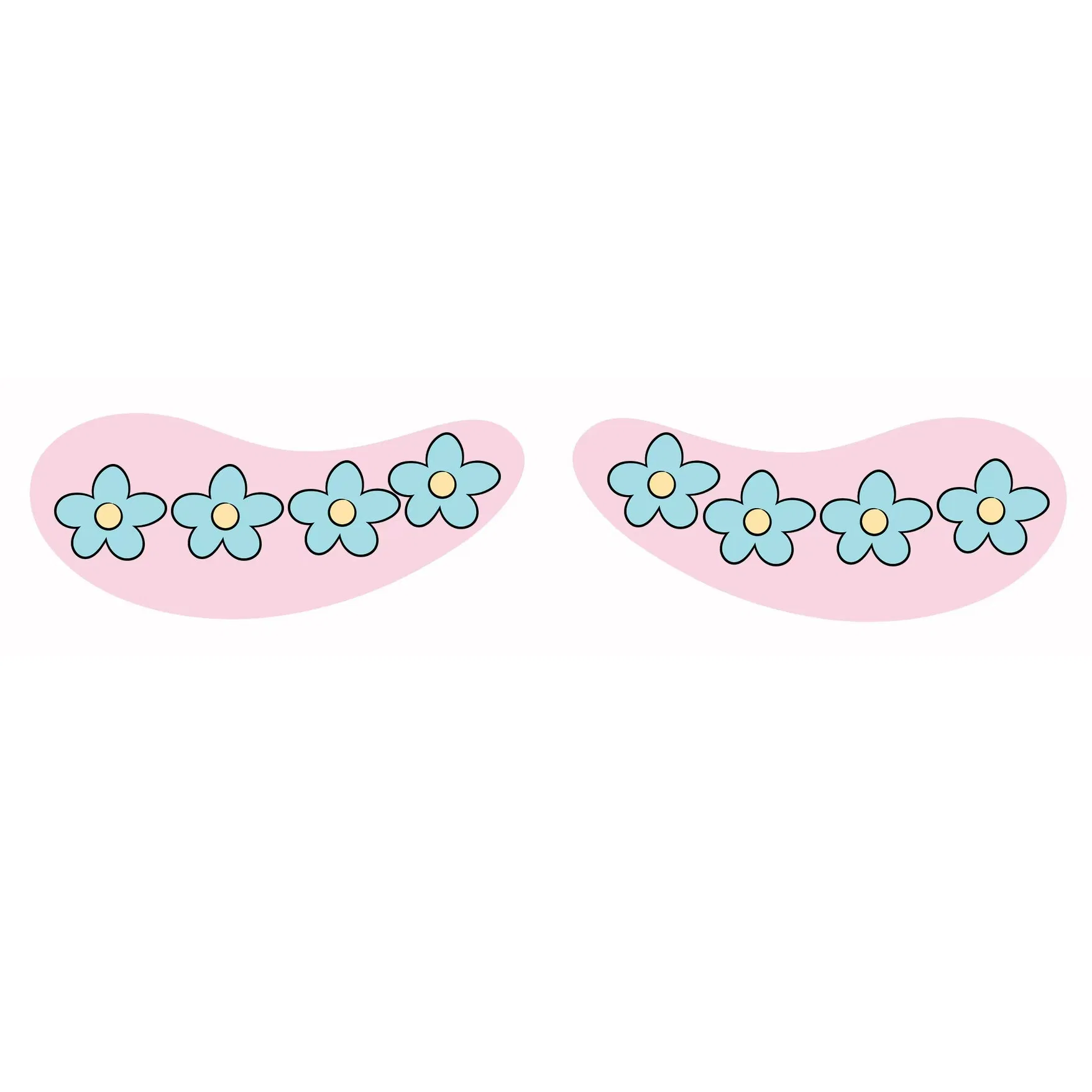 Custom Logo Printed Medical Grade Silicone Gel Eye Patch for Eye Beauty