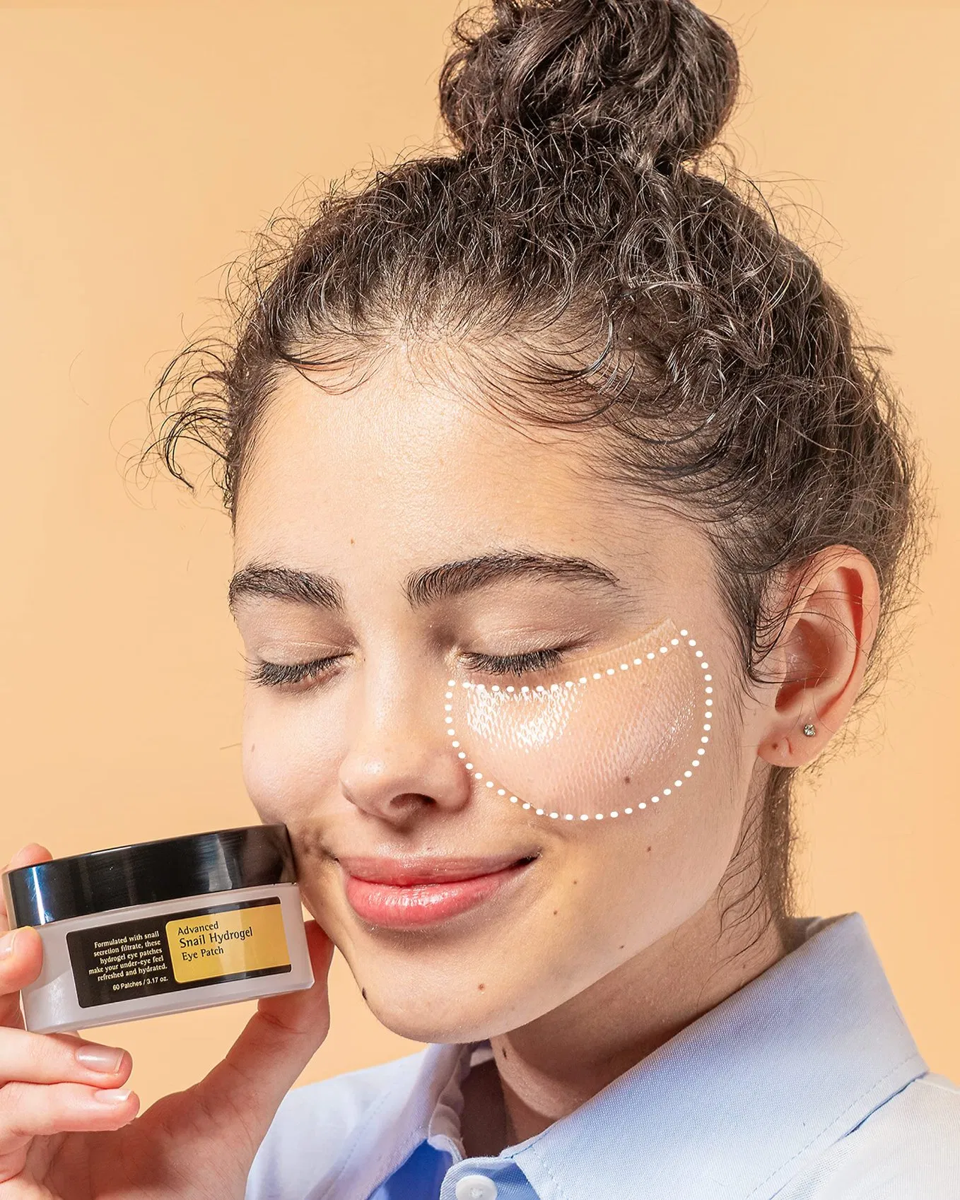 Beauty Cosmetics Skin Care Advanced Snail Hydrogel Eye Patch Moisturizing Repairing Clearing