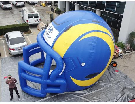 2023 New Inflatable Indoor Helmet with Lighting System for New Year Selling
