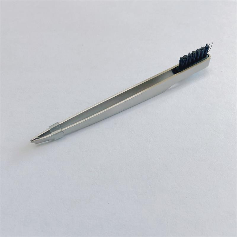 Deluxe Makeup Long Handle Beauty Eye Lash Tweezers with Brush