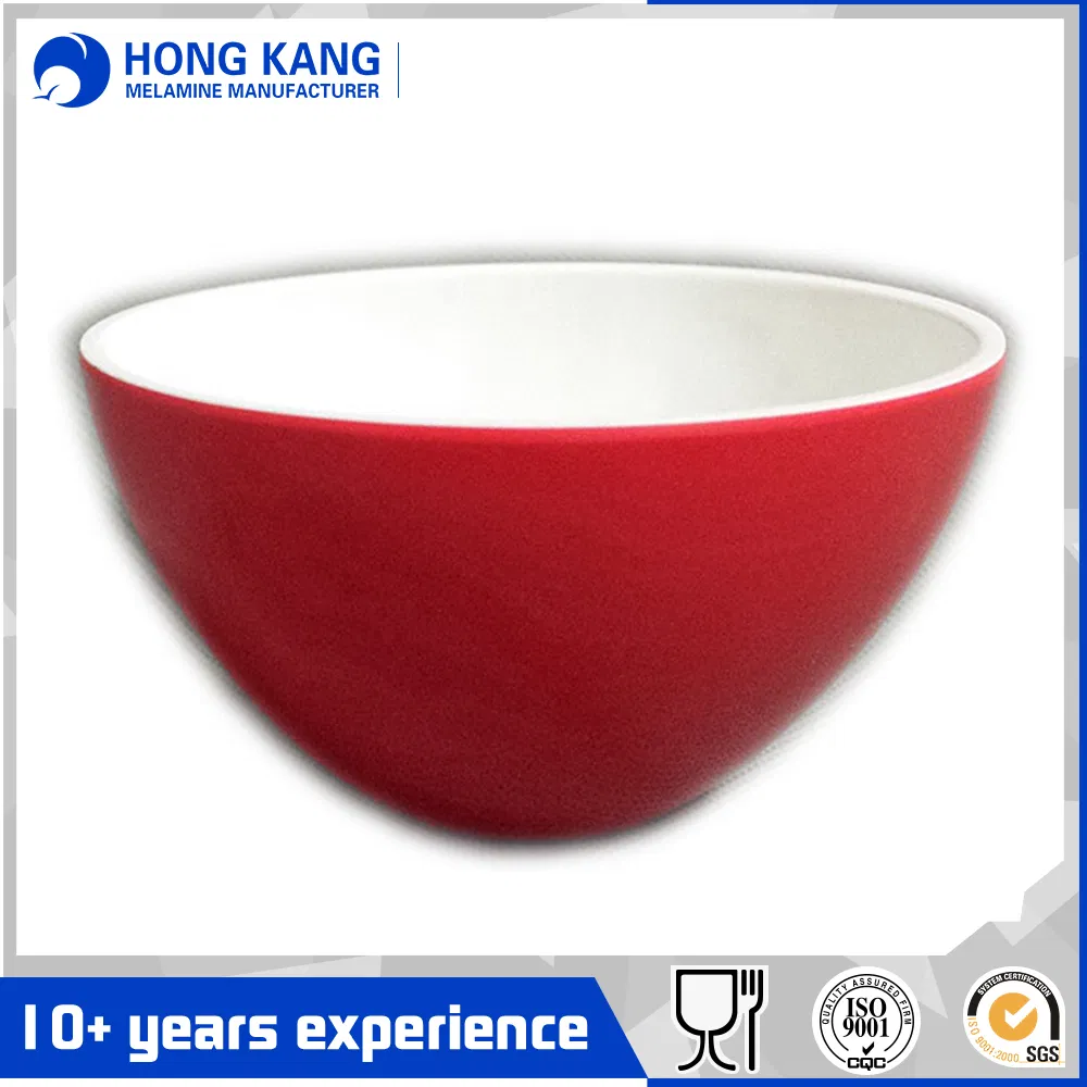 Two Tone Round Melamine Salad Bowl