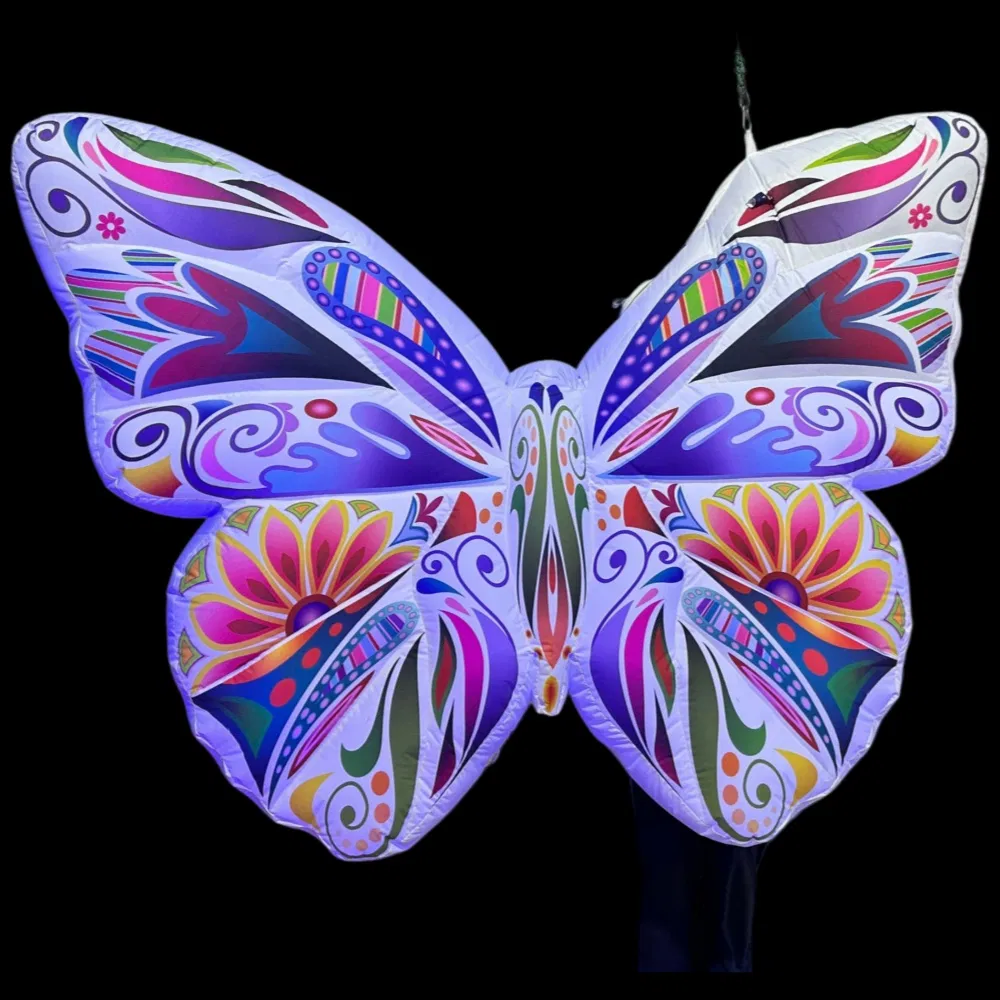 Music Festival Custom Inflatable Butterfly Wing for Event Show
