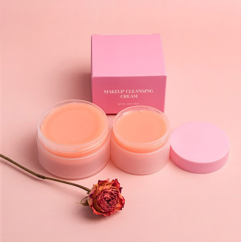 Orange-Flavored Herbal Vegan Mineral Cream Deep Makeup Remover Balm Private Label