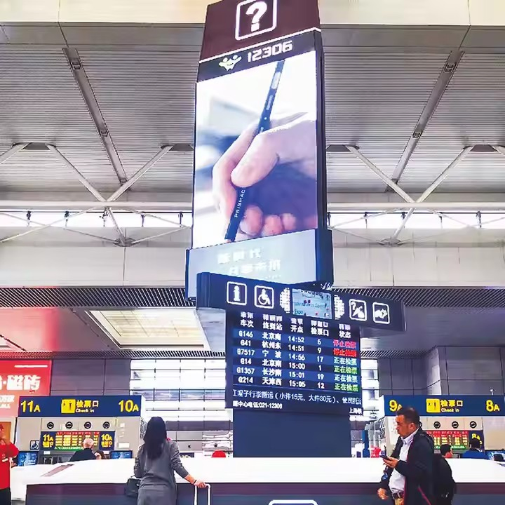 Indoor Outdoor Flexible LED Screen Waterproof Cylinder Soft Screen LED Display Advertising Curved Flexible LED Display Screen