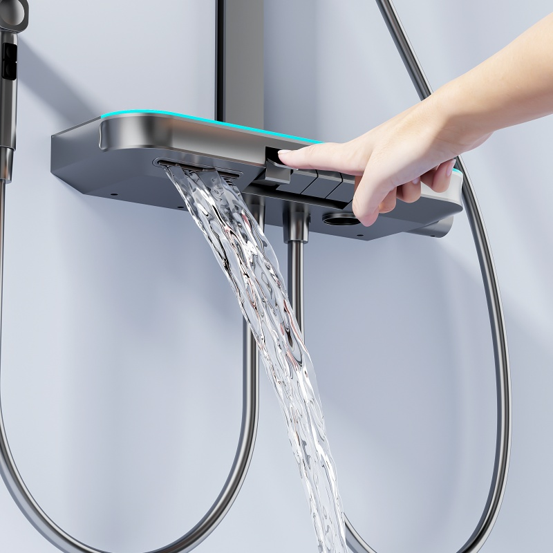 Elegant Brass Shower Head Set with Chrome Finish and Advanced ABS Technology