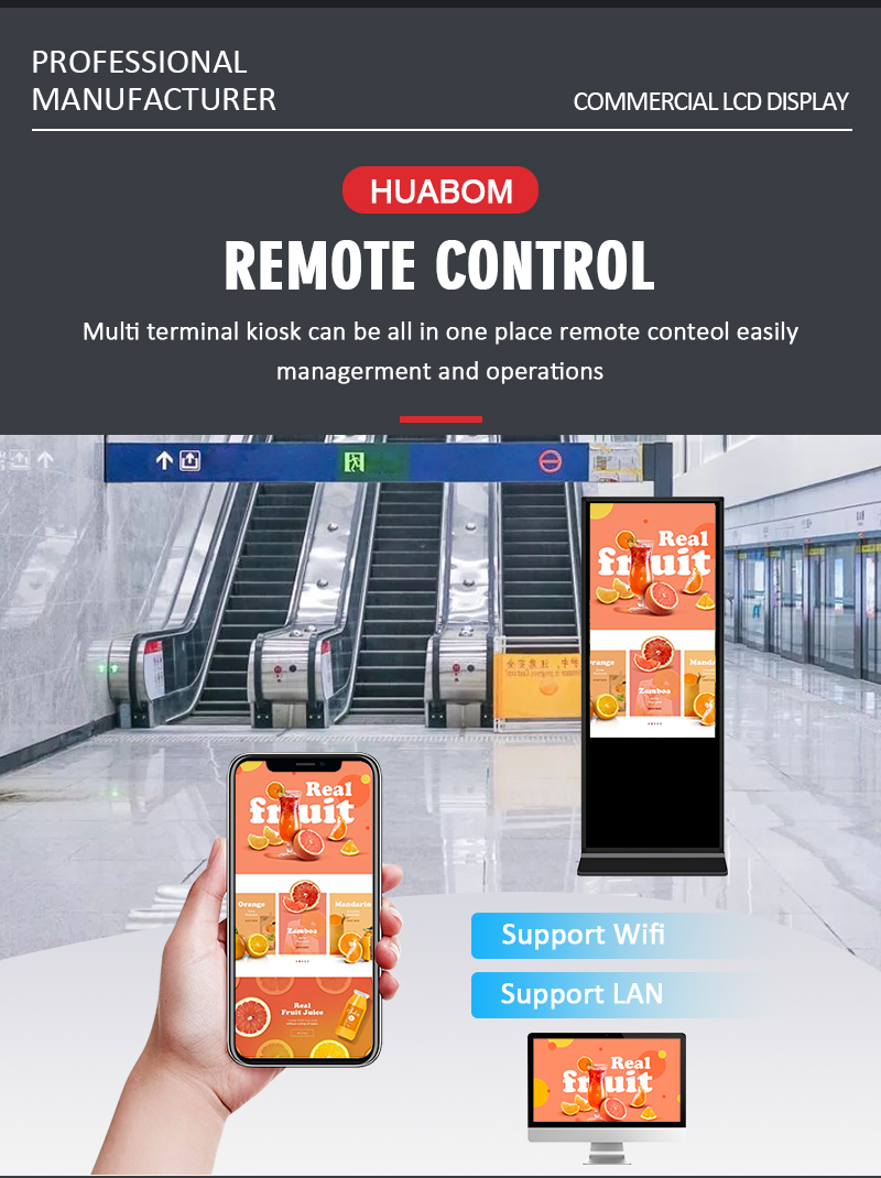 Интерактивный сенсорный дисплей 43-65 дюймов для рекламы