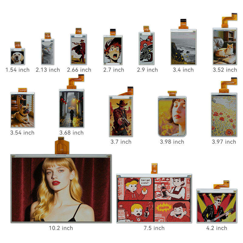 Customized to Sample Original Manufacturer OEM ODM Bistable Display 1.54-31.5 Inch E-Ink Display 4 Colors EPD E-Paper Modules Crash Prevention System