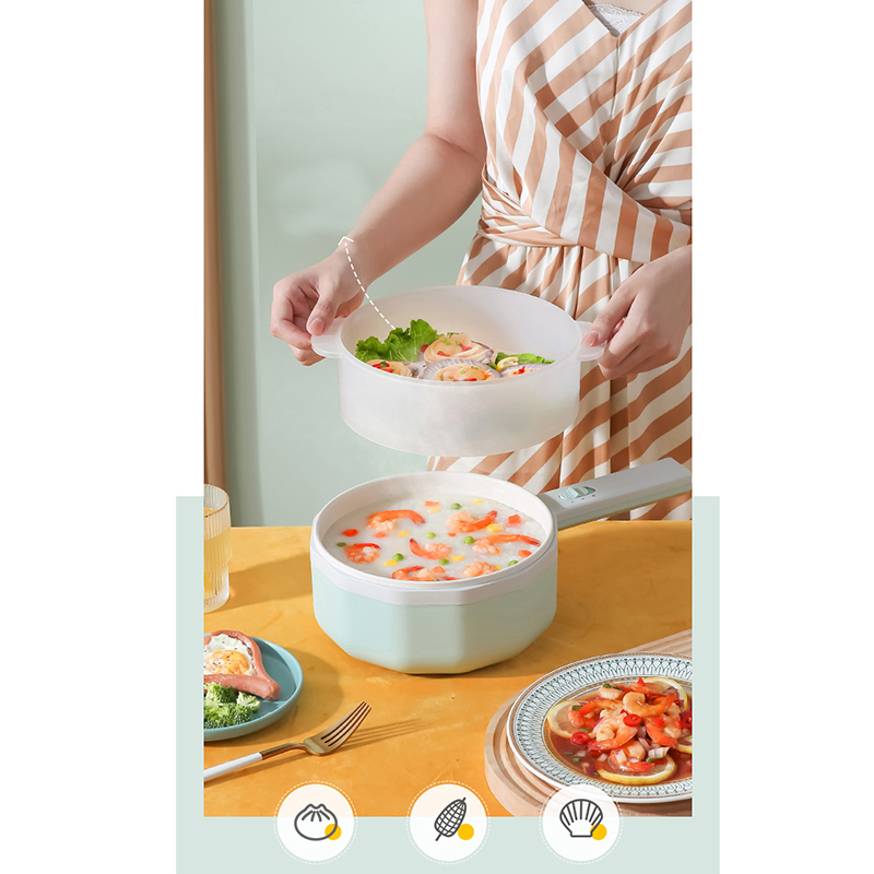 Portable Multifunctional Electric Cooker with PP Steamer