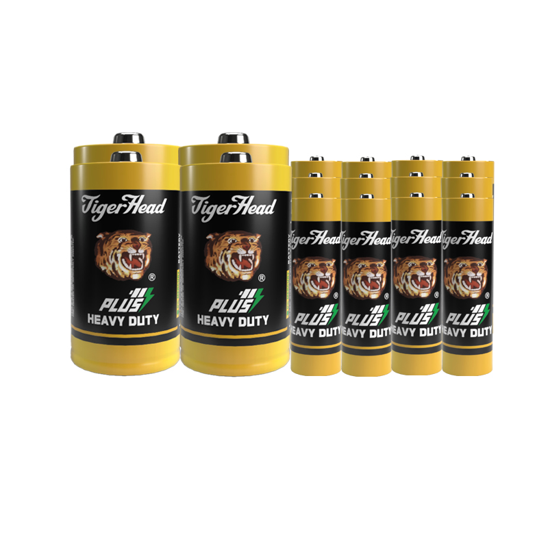 Tiger Head R6p Plus Heavy Duty 1.5V Torch Dry Cell AA Remote Control AAA Battery for Flashlight