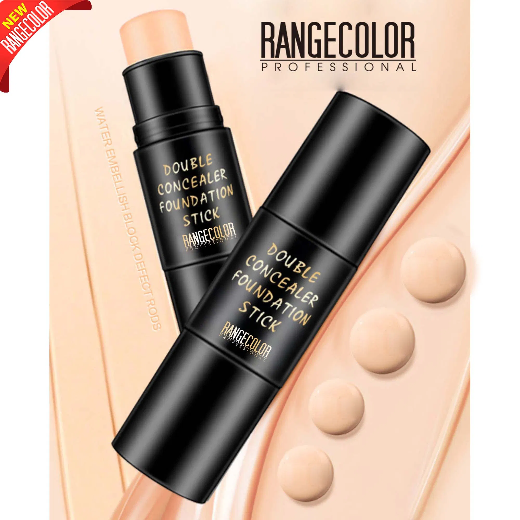 Unique Concealer Stick Double End Foundation Stick with Brush Custom Logo Full Coverage Solid Foundation with Private Label Service