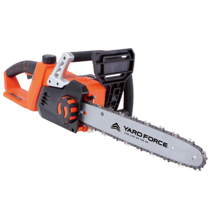 Yard Force 40V Cordless Chainsaw 35cm Bar, 8.5m/S Chain Speed Ergonomic Handle with Soft Grip with Battery & Charger - Ls C35