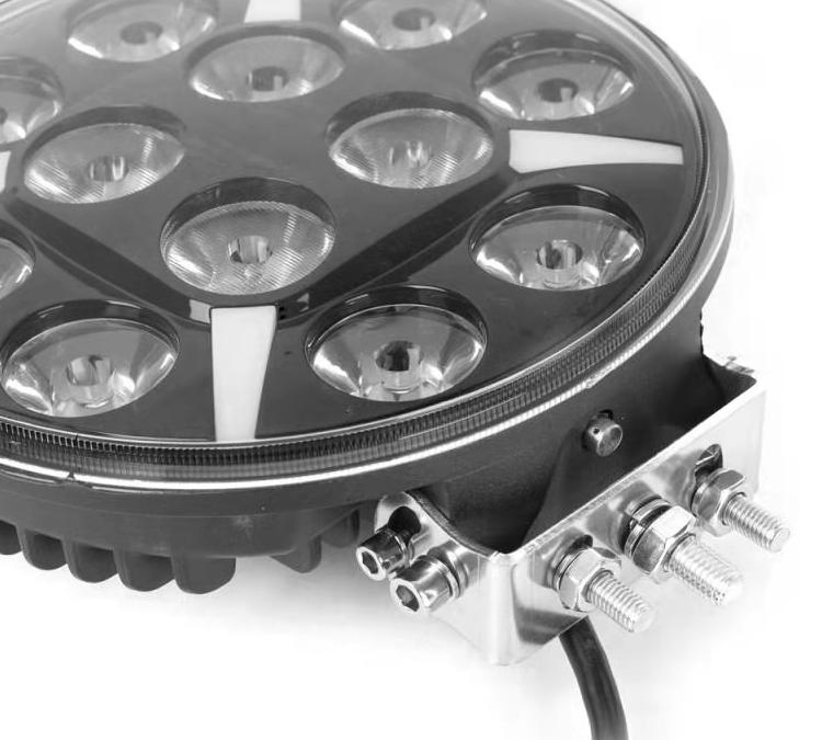 9-дюймовая круглая светодиодная фара 120 Вт 9600 лм для внедорожника