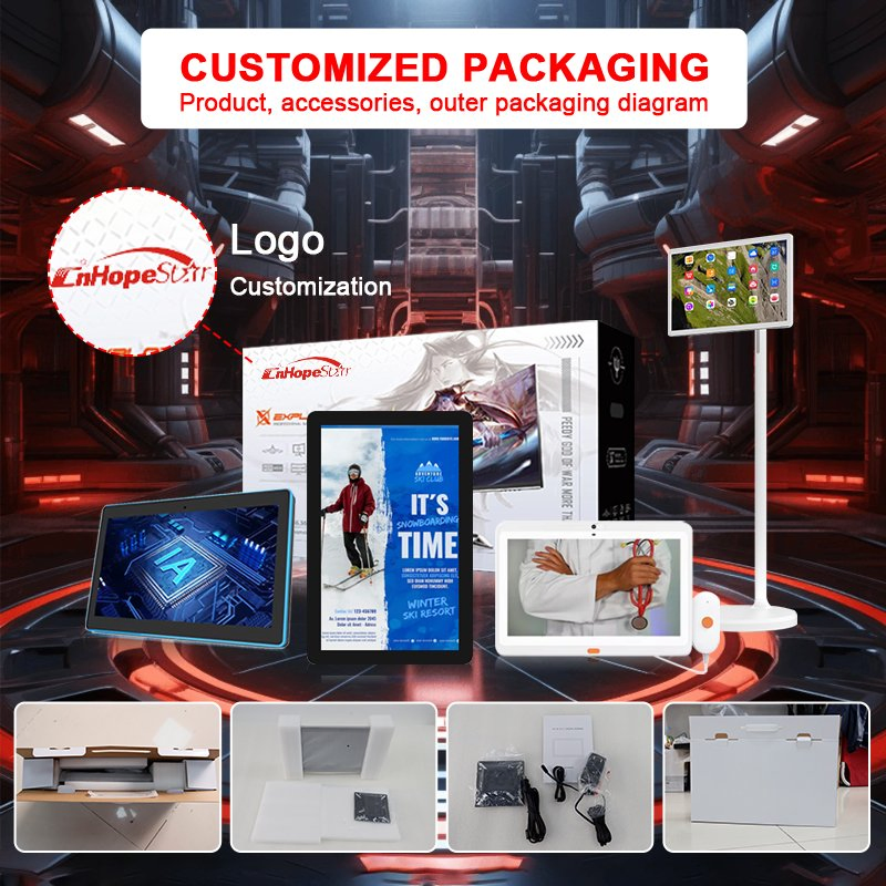 Планшет для ресторана 10.1 дюйма с двумя экранами, Android