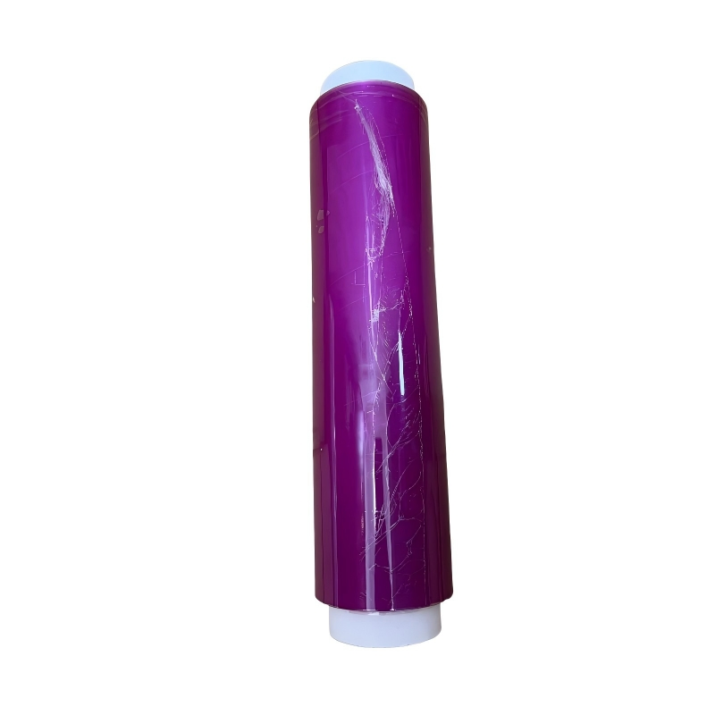 Purple Color PVC Food Cling Film for Kitchen